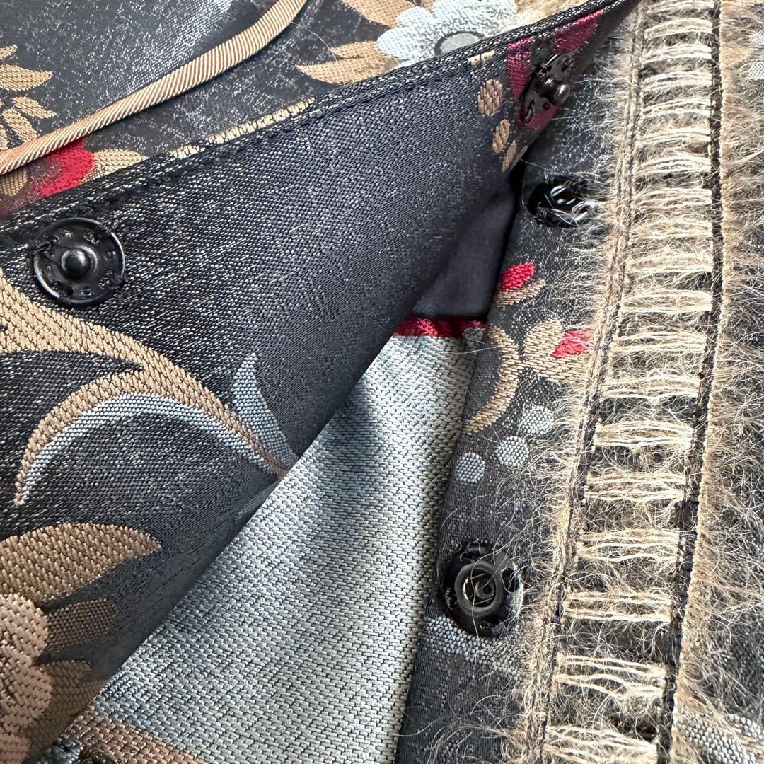 未使用 フィロソフィ ド アルベルタ フェレッティ ノーカラージャケット 花柄