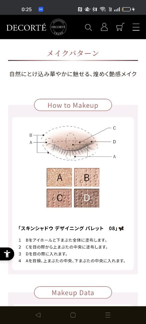 DECORTE　2025　クリスマスコフレ　アイシャドウパレットのみ