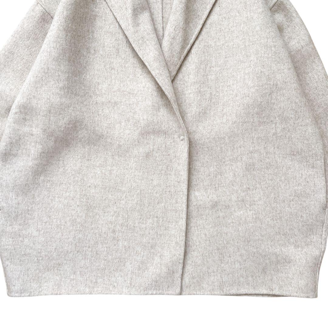 URBAN RESEARCH DOORS　ウールミドルガウンコート　ベージュ