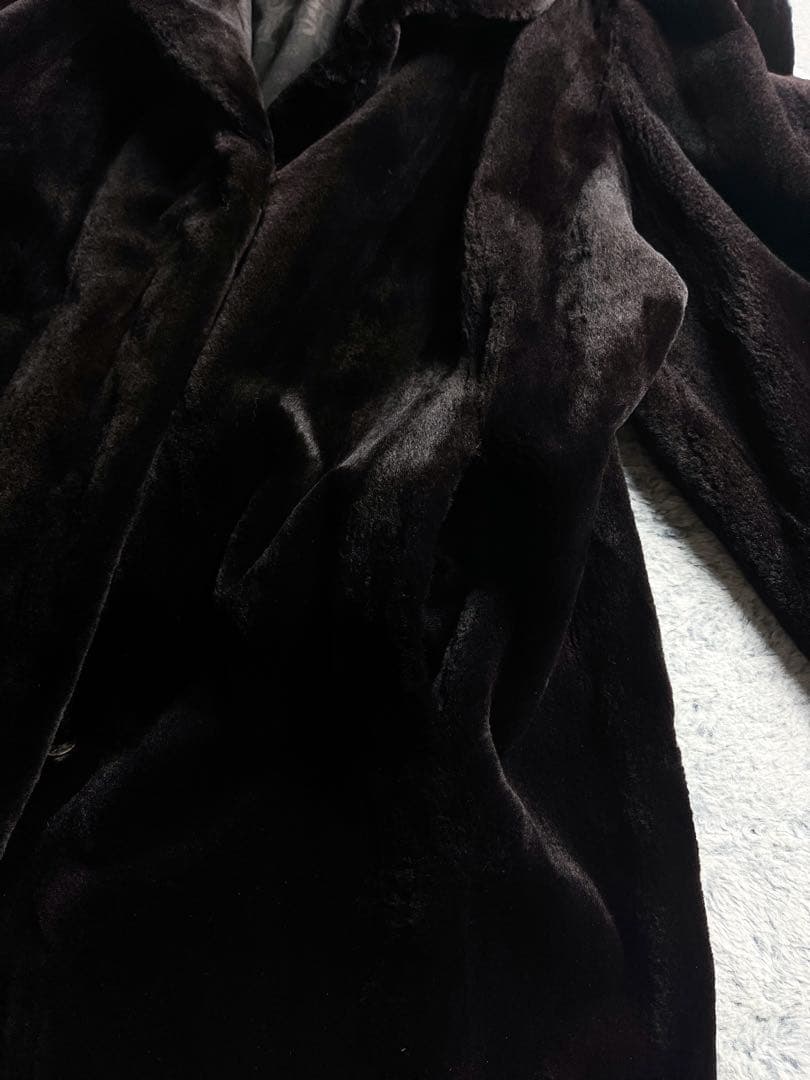 【SAGA MINK】サガ 銀タグ シェアードミンク ショールカラーハーフコート