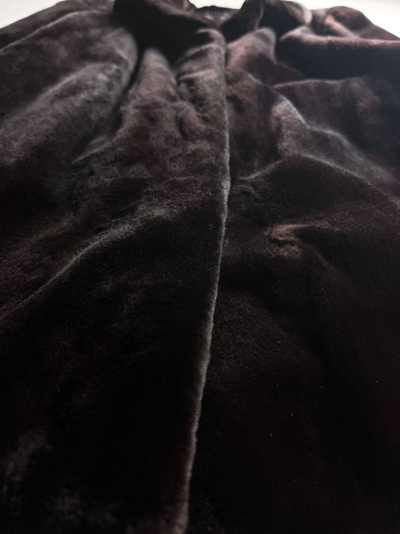 【SAGA MINK】サガ 銀タグ シェアードミンク ショールカラーハーフコート