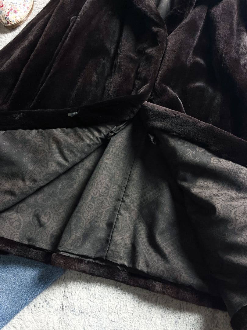 【SAGA MINK】サガ 銀タグ シェアードミンク ショールカラーハーフコート