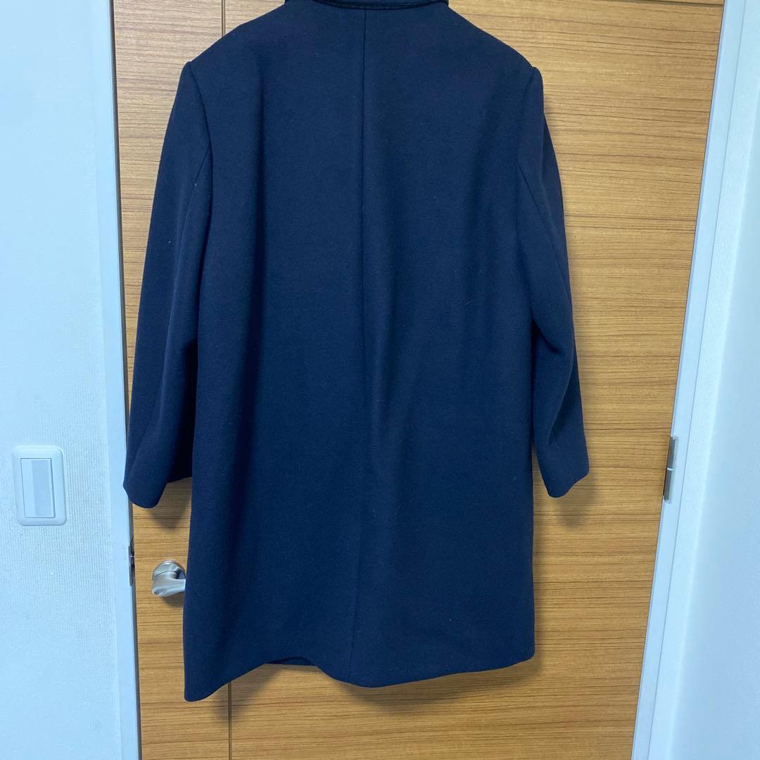 ウールコート ネイビー 44/3L 日本製