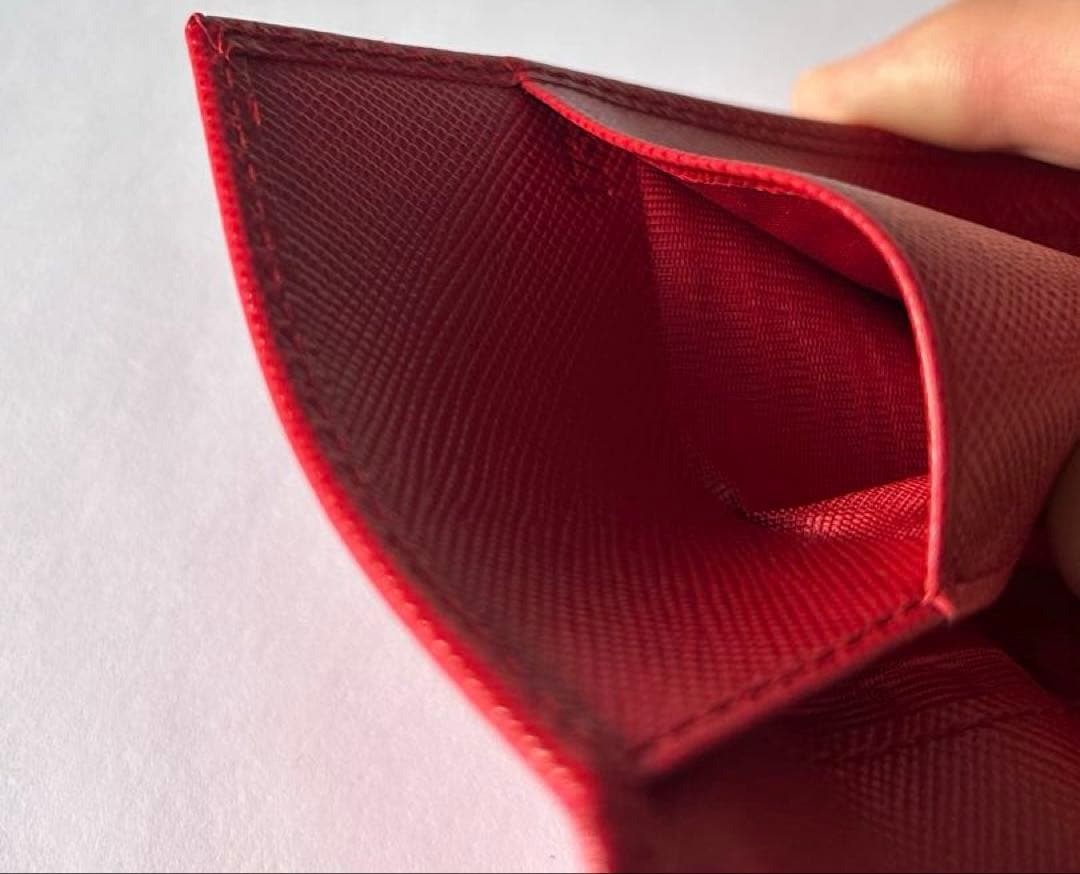 PRADA プラダ　サフィアーノレザー ケース　カードケース　 レッド