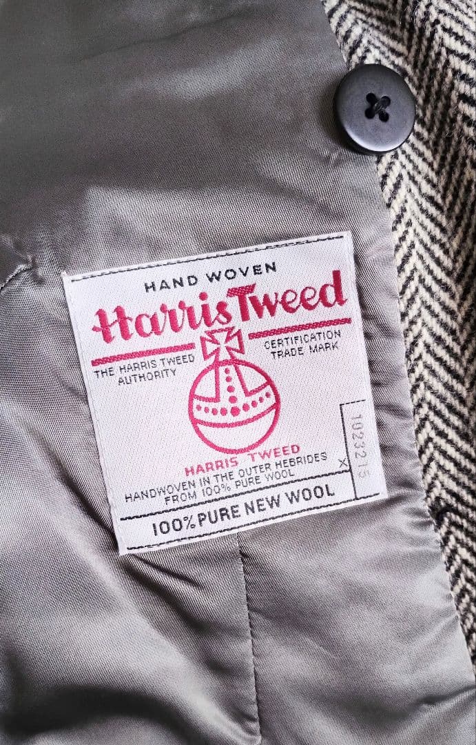 Harris Tweed ＊ TOKITO ウール100％ コート フード付き