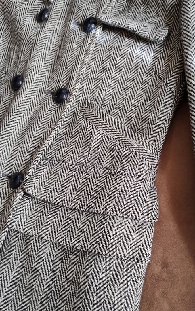 Harris Tweed ＊ TOKITO ウール100％ コート フード付き