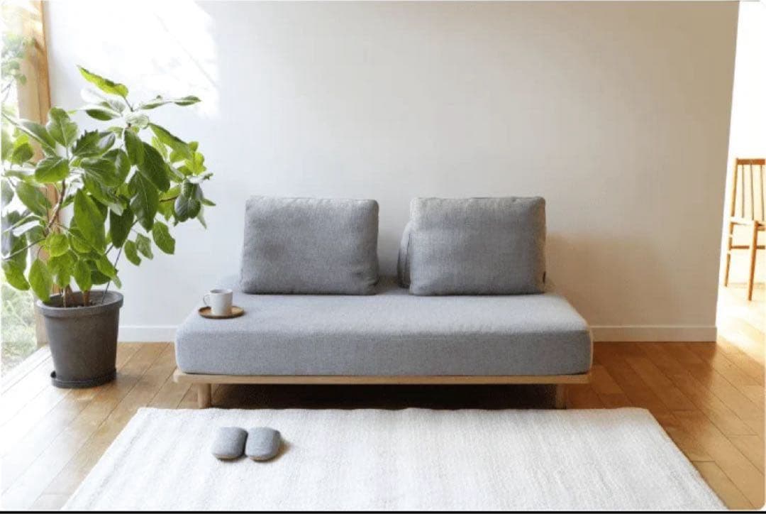 【ももちゃんさん専用】無駄のないソファー　Fumi ベージュ