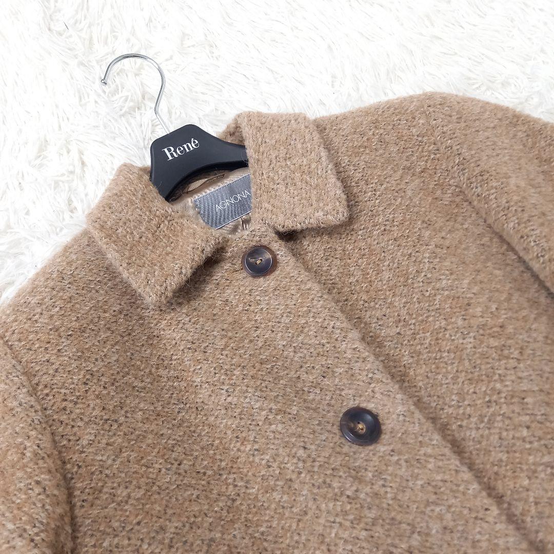 ●美品●　AGNONA　アニオナ　アルパカ　ロングコート　ジャケット　42