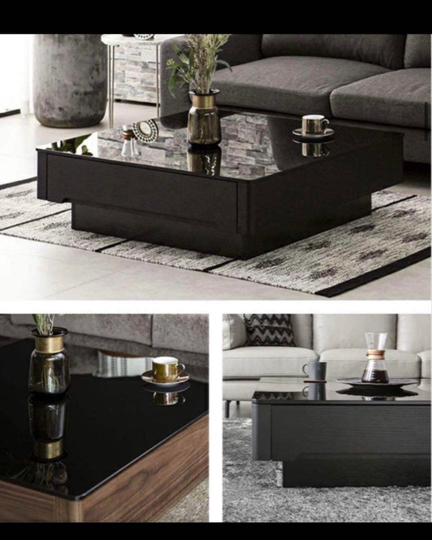 ARMONIA アルモニア　収納付きセンターデーブル　黒