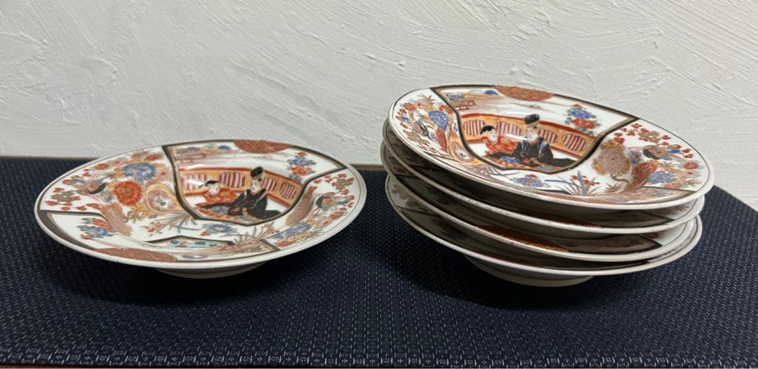 月末セール(10月末迄) 古伊万里　肥蝶山　(５客)