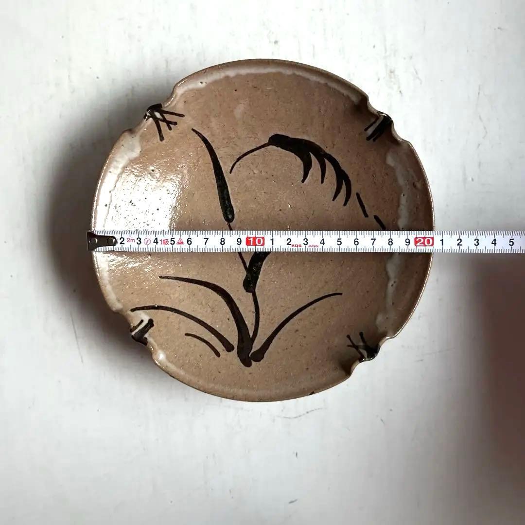 376 田中佐次郎 山瀬窯 絵唐津菓子器 ② 唐津焼 茶道 茶道具 未使用 希少