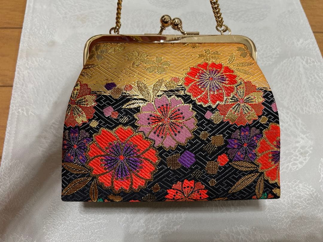 七五三 帯　7点セット 花柄 金色