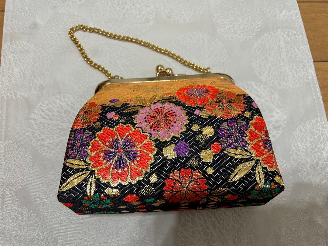 七五三 帯　7点セット 花柄 金色