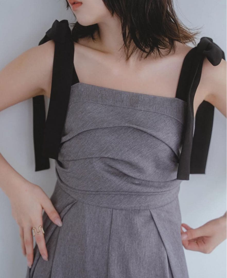 けい☆様Andequal ribbon shoulder combinaison