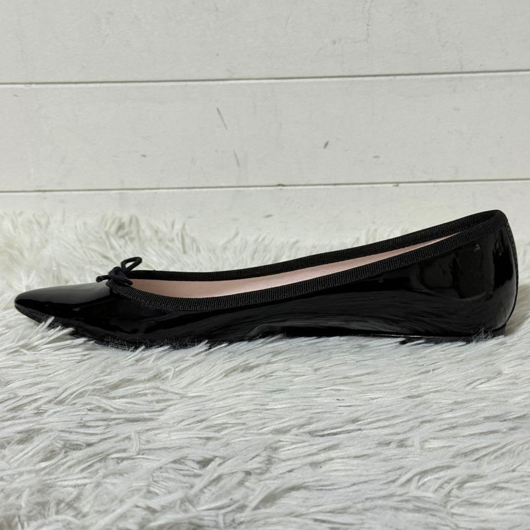 未使用級✨レペット　ブリジット　エナメル　ポインテッドトゥ　39 1/2 黒