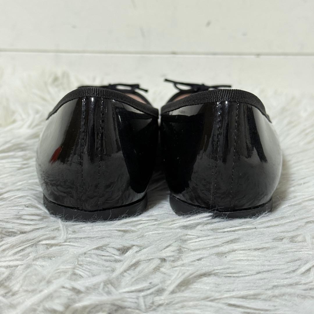 未使用級✨レペット　ブリジット　エナメル　ポインテッドトゥ　39 1/2 黒