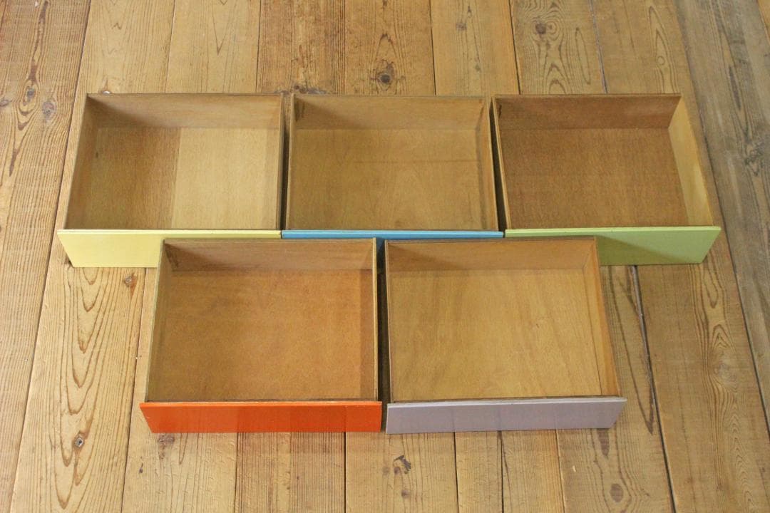 レトロ ベビーチェスト 箪笥 タンス 衣料 収納 引き出し 抽斗 5杯 木製 A