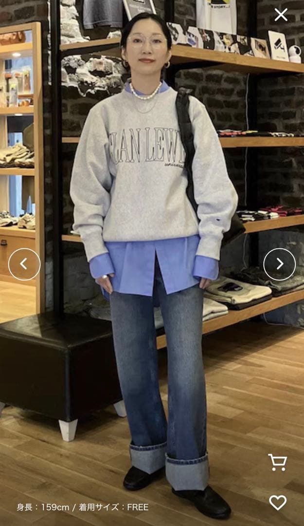 アダムエロペ　別注　チャンピオン　スウェット　　リバースウィーブ