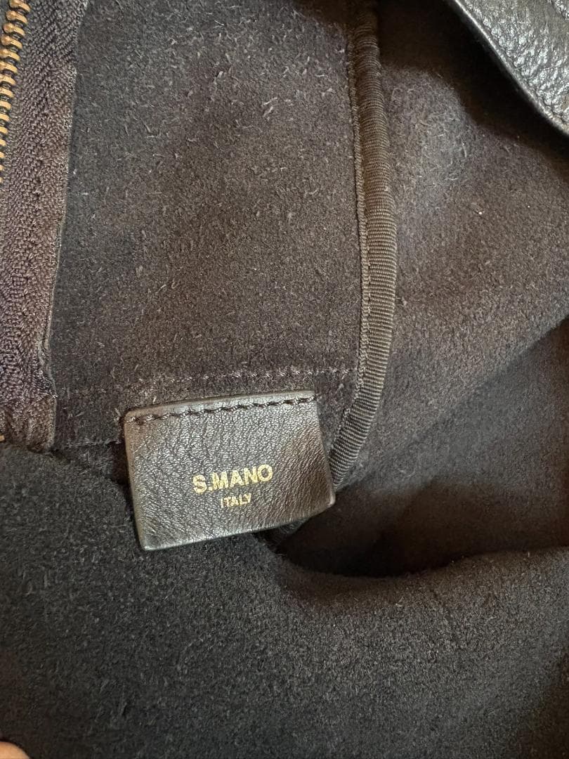 S.MANO ブラック レザー DAY PACK