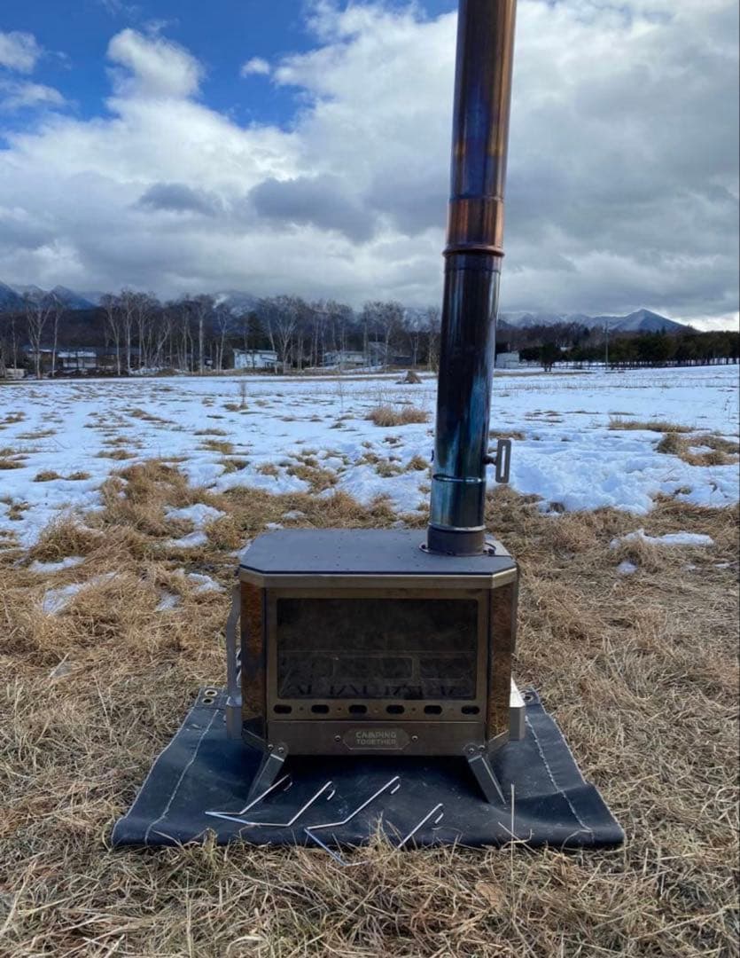 キャンピング　トゥギャザー　ミョルニル2次燃焼焚き火台　チタン　フルセット