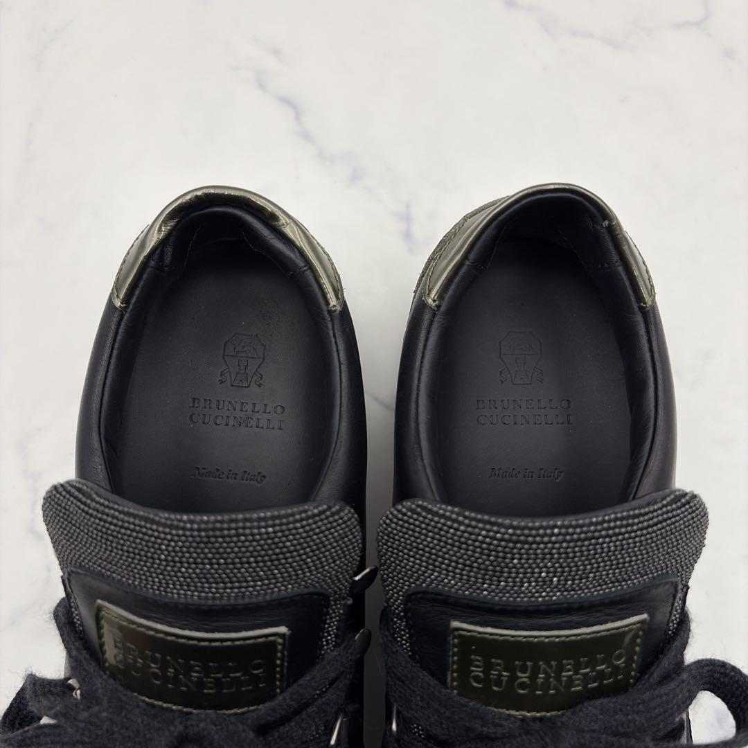 美品 ブルネロクチネリ モニーレ レザー スニーカー 黒 37 厚底 23.5