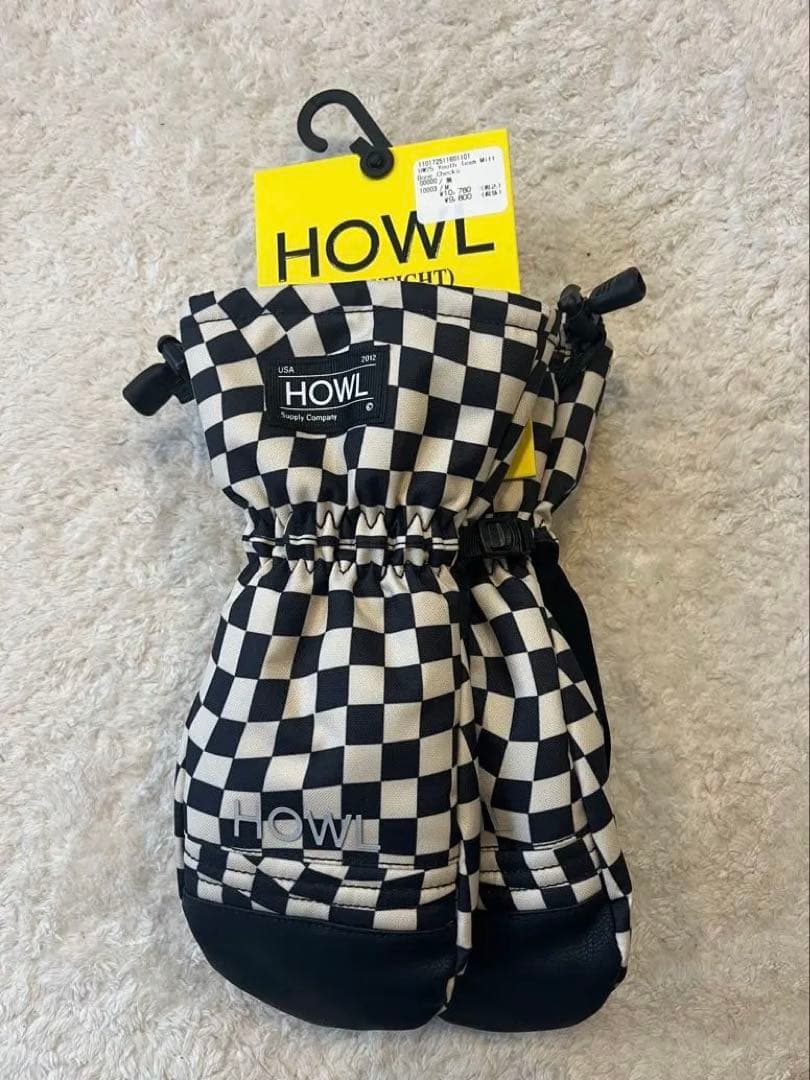 HOWL チェッカーパターン ミトン
