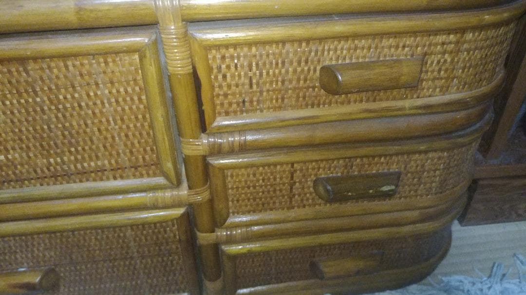 t*i様 タンス★竹／網代織、籐、和、収納