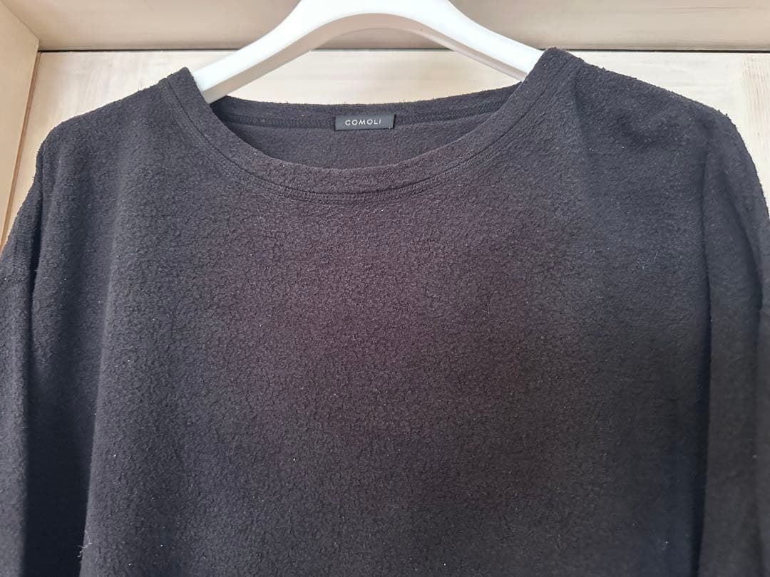 21aw comoli コモリ シルクフリース クルーネック カットソー 2
