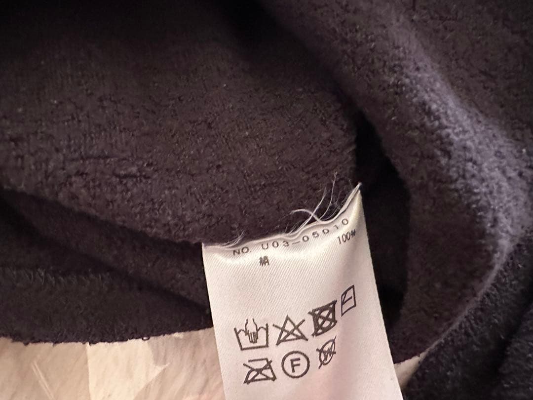 21aw comoli コモリ シルクフリース クルーネック カットソー 2