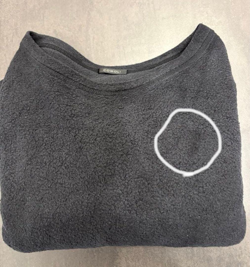 21aw comoli コモリ シルクフリース クルーネック カットソー 2