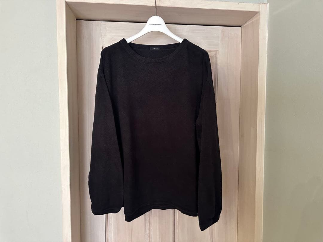 21aw comoli コモリ シルクフリース クルーネック カットソー 2
