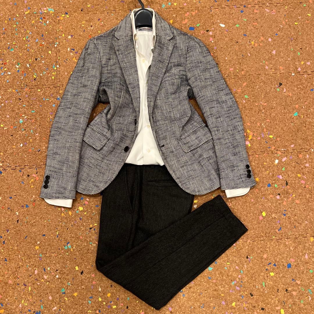 EDIFICE ジャケット 白×紺 Sサイズ