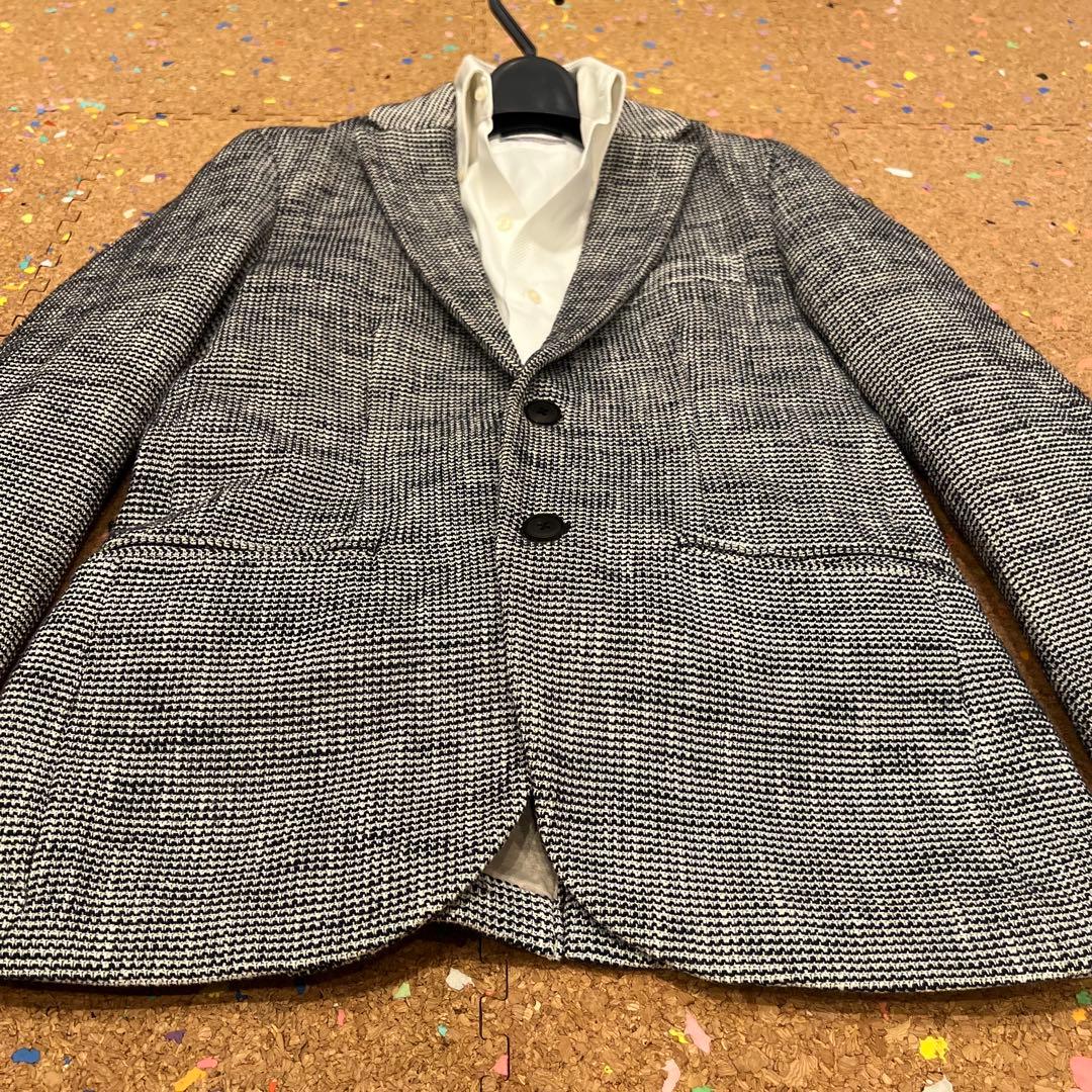 EDIFICE ジャケット 白×紺 Sサイズ