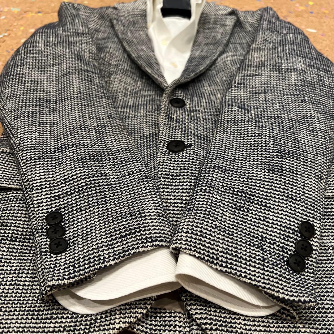 EDIFICE ジャケット 白×紺 Sサイズ