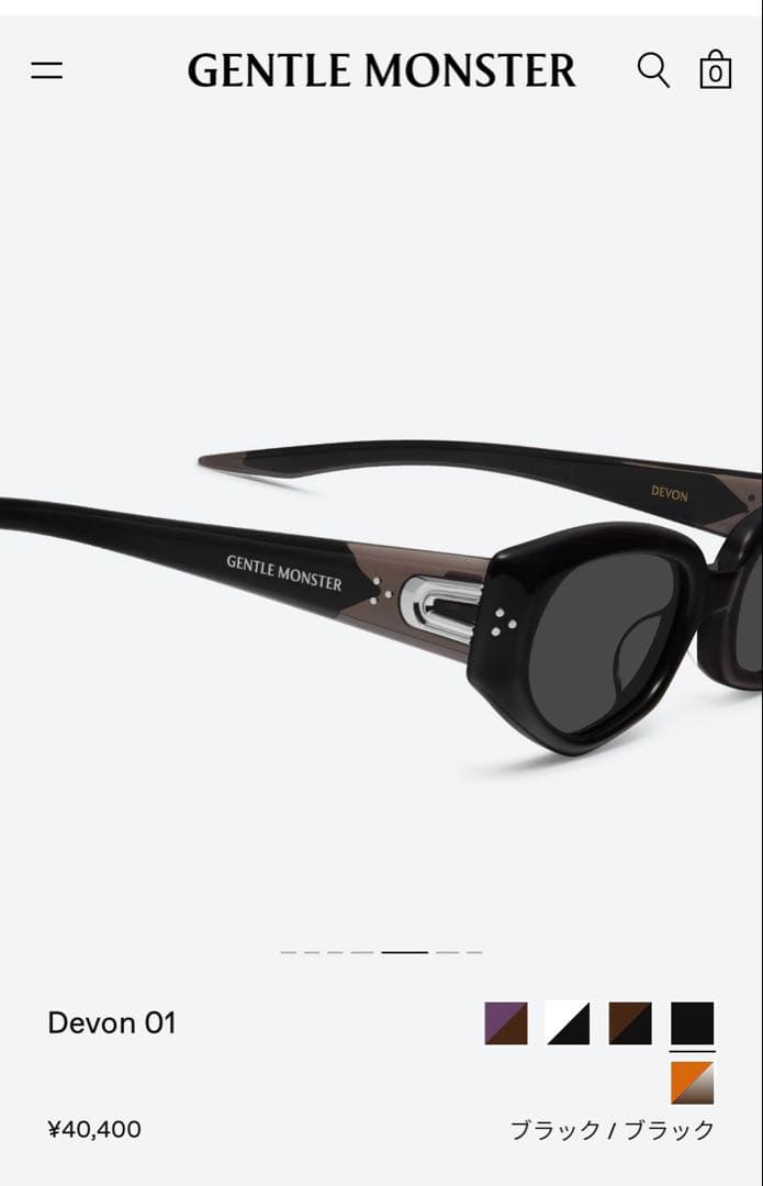 GENTLE MONSTER ブラック 箱付き 未使用正規品 Devon01