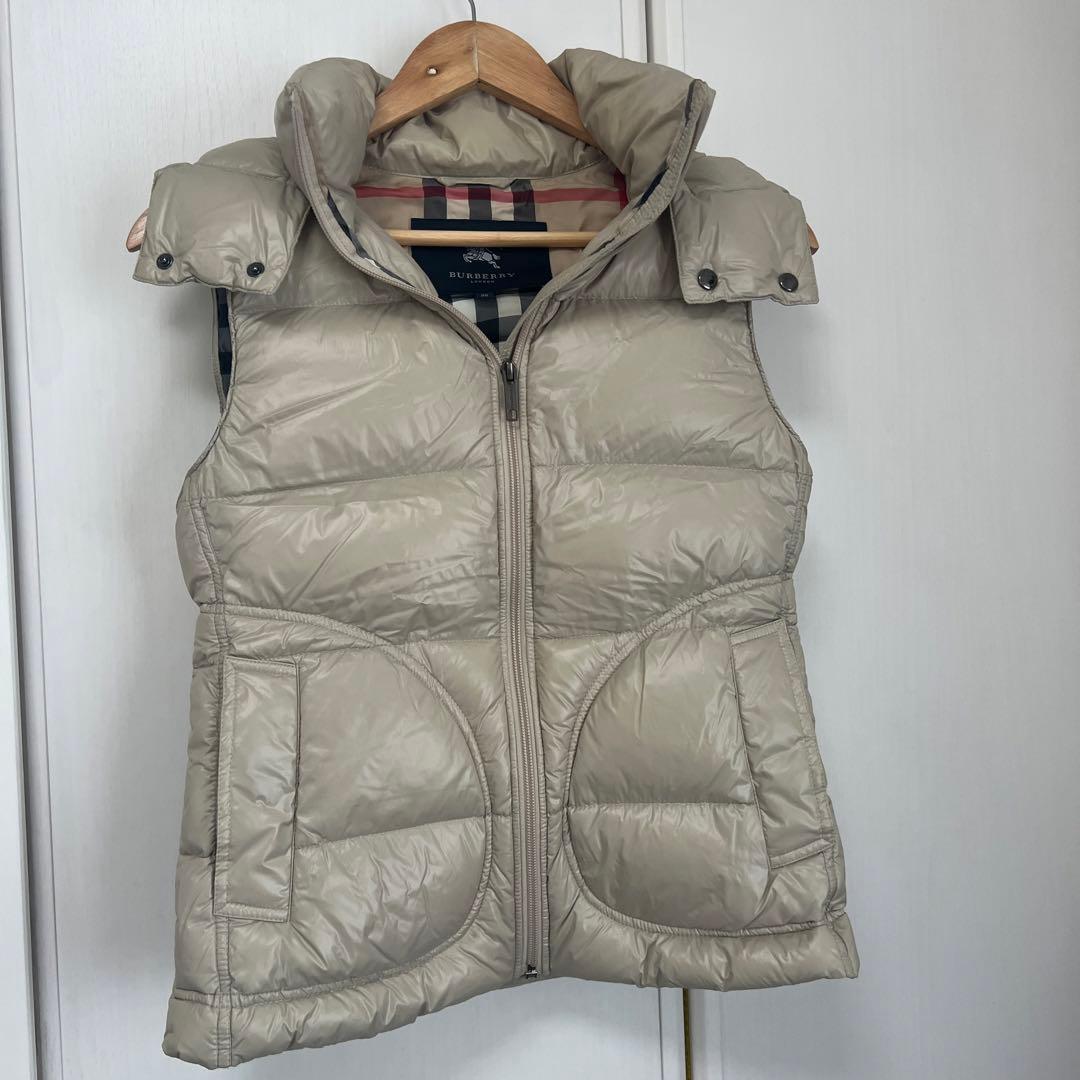 Burberry ダウンベスト サイズ38 ベージュ