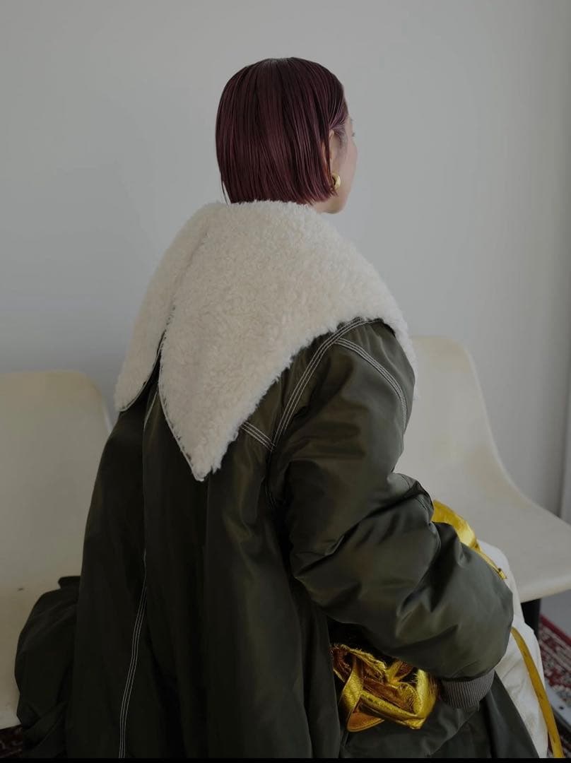 コート アウター LONG MA-1 BALLOON CT OMMO カーキ