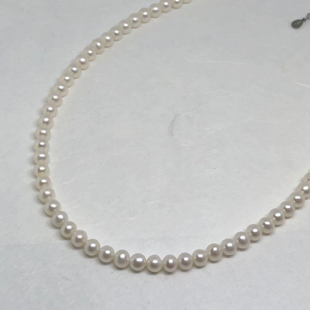 AAA淡水パール5〜5.5mmネックレス41cm＋アジャスター5cm⭐️現物⭐️