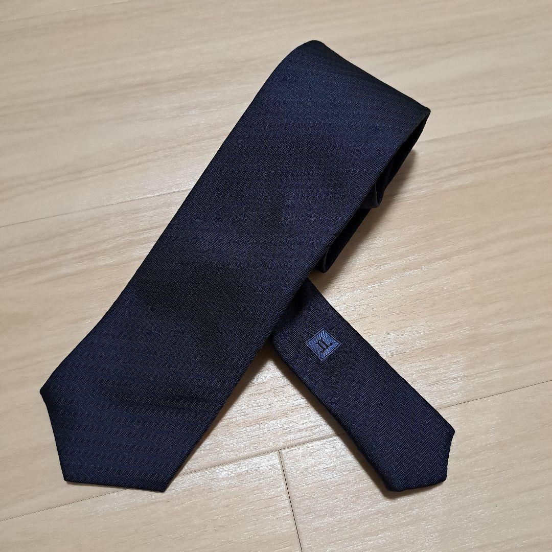 JOHN LOBB ジョンロブ ネイビー 　ネクタイ