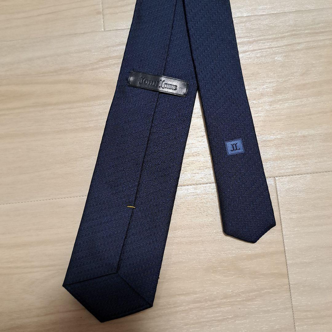 JOHN LOBB ジョンロブ ネイビー 　ネクタイ