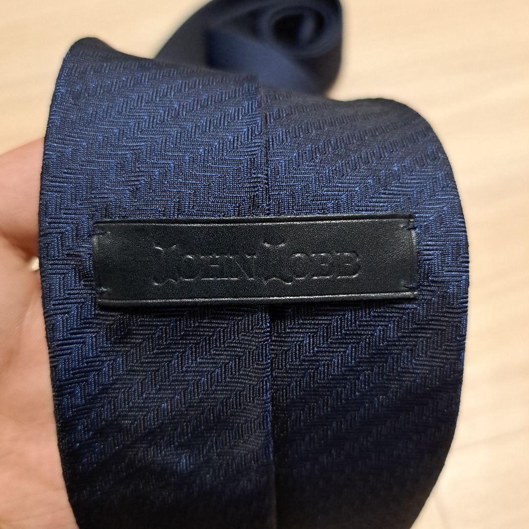 JOHN LOBB ジョンロブ ネイビー 　ネクタイ