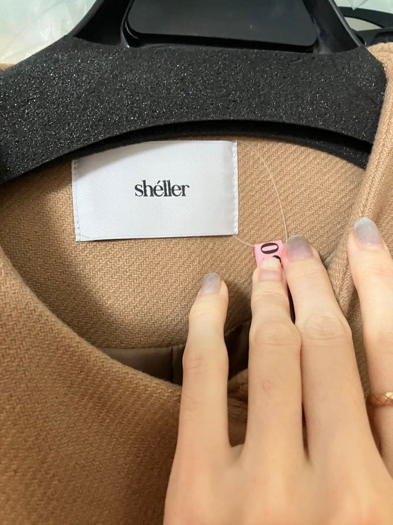 shellerシェリエ　ノーカラーコート