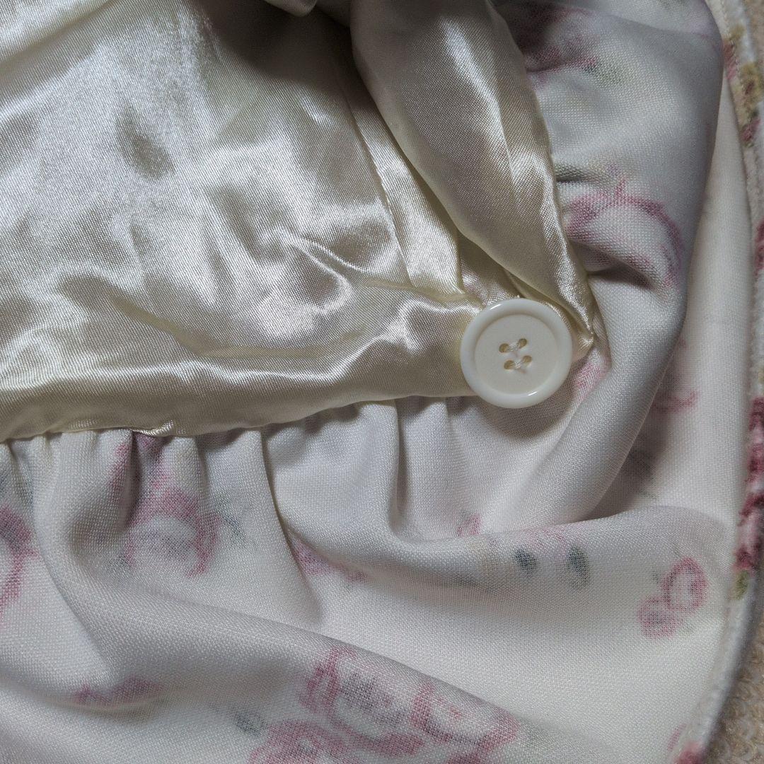 【レア✨】リズメロ　花柄ポンチョ　ファー付き LIZLISA