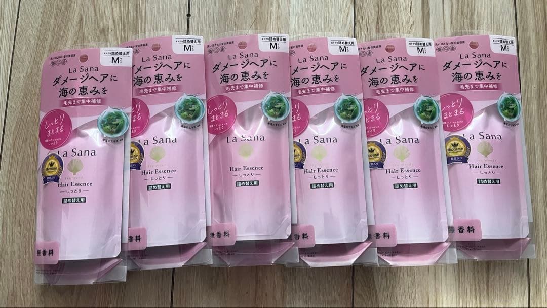 ラサーナ 海藻ヘアエッセンス Mサイズ詰め替え 70ml 6個セット