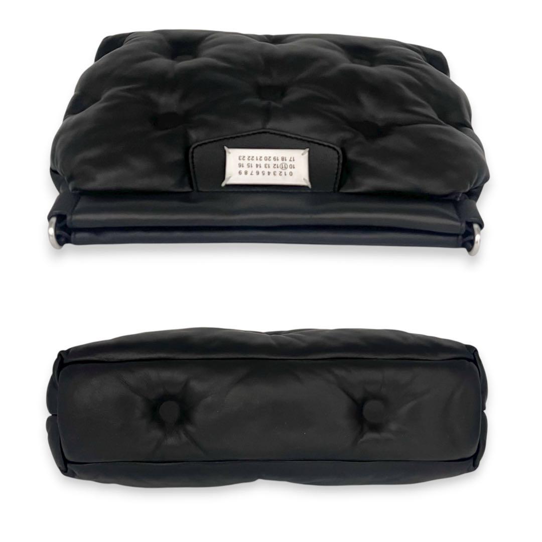 【美品】マルジェラ　グラムスラム　ラムスキン　ショルダーバッグ　ブラック　704