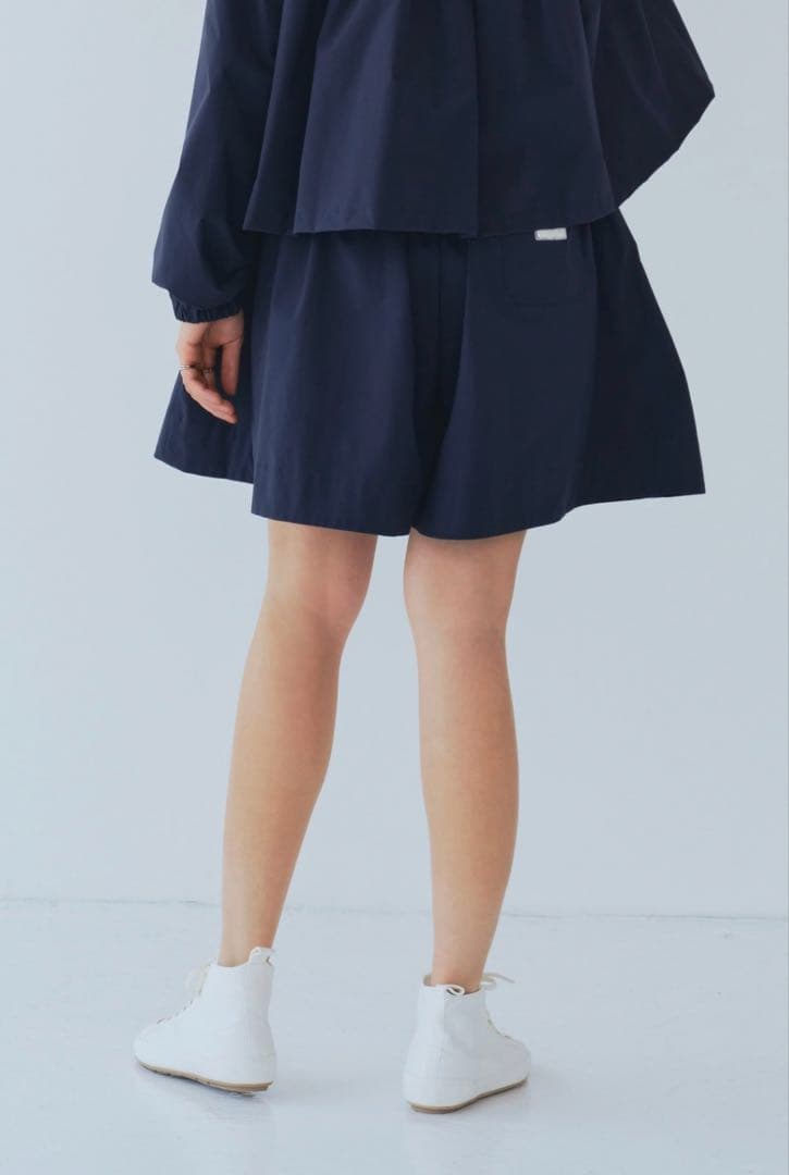 yori 撥水フェスショートパンツ ネイビー36