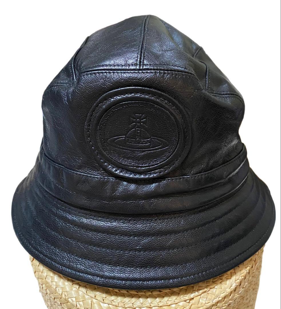 ✨タグ付✨極美品✨ Vivienne Westwood レザー バケットハット