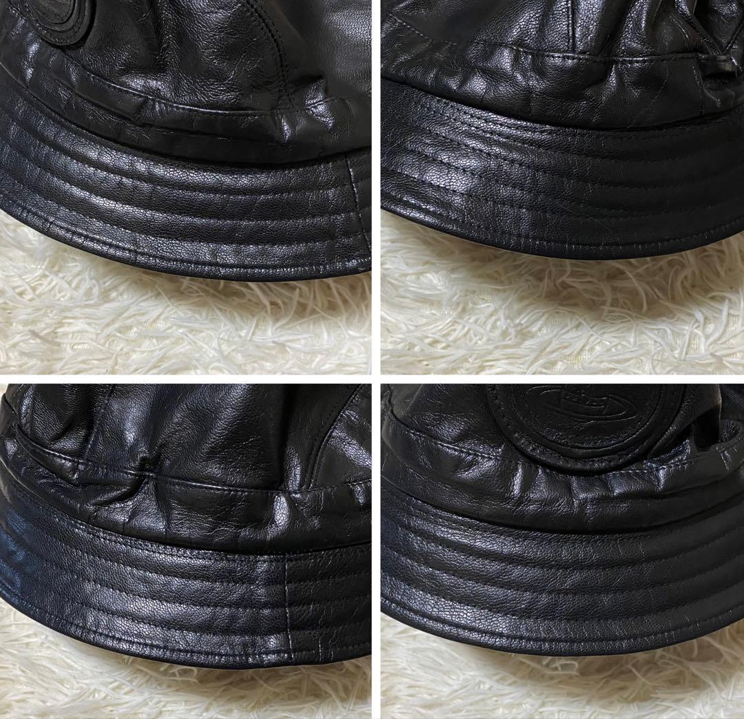 ✨タグ付✨極美品✨ Vivienne Westwood レザー バケットハット