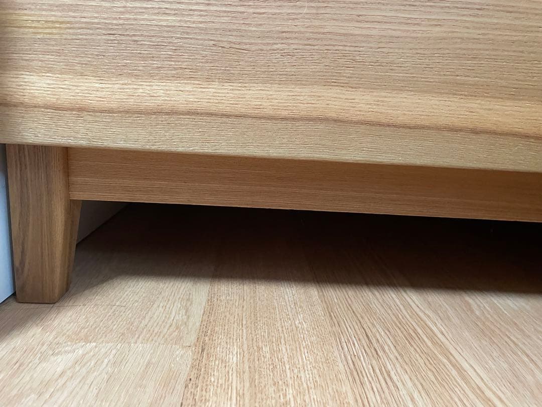 スヌ　美品 無印良品 脚付き木製チェスト4段