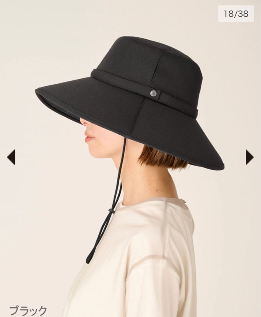 サンバリア100 ウィンドハットM ブラック